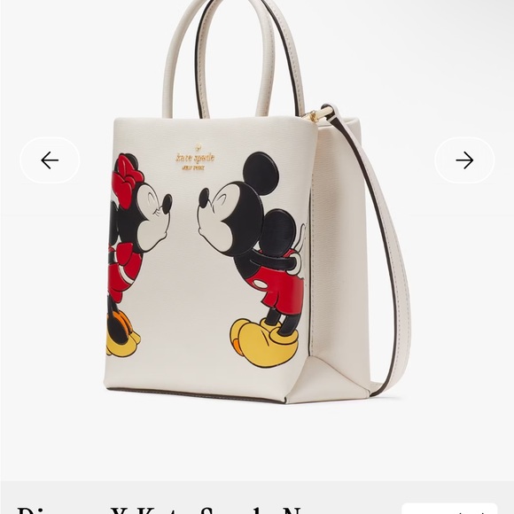 Kate Spade X Disney Tote/Crossbody. Mickey & Minnie Mouse kissing NWT - Picture 3 of 5